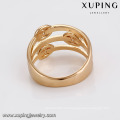 14694 Fashion jewelry zircon ring designs wholesale girls' 18k gold finger ring